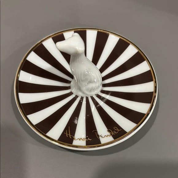 Henri Bendel Whippet Dog Ring Dish RARE - Picture 1 of 2